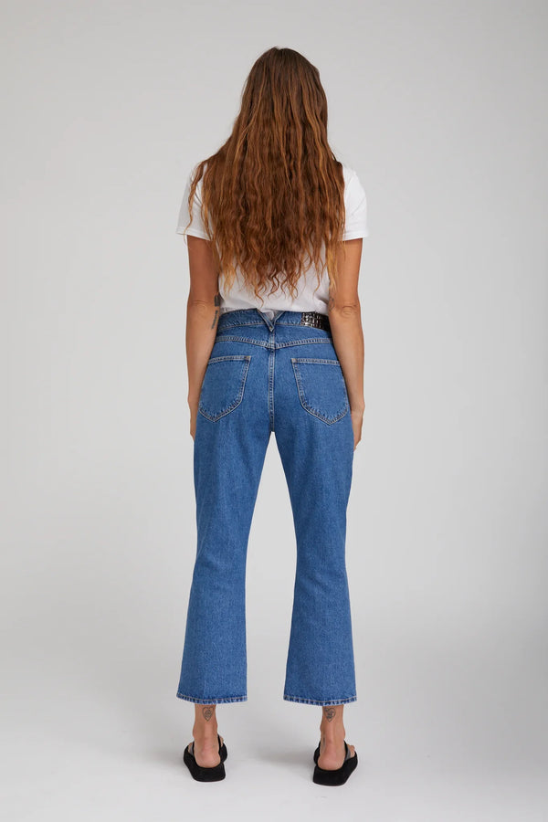 Sprwmn Crop Flare Denim