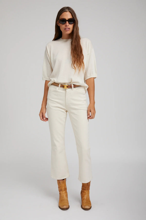 Sprwmn Crop Flare Denim