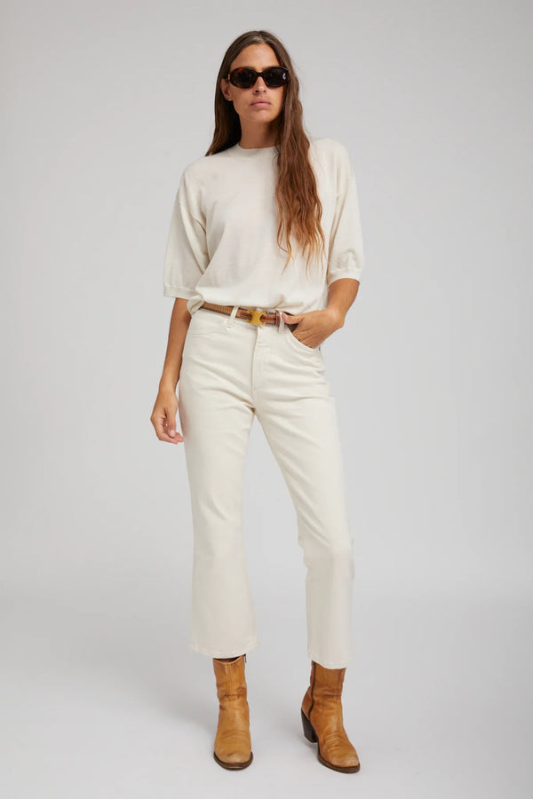 sprwmn Crop Flare Denim