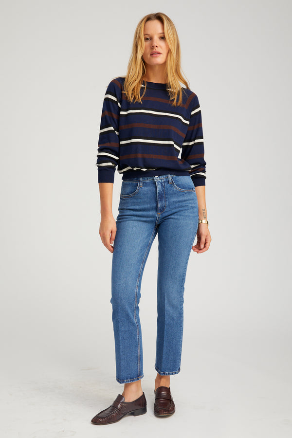 Sprwmn Crop Flare Denim Charlotte