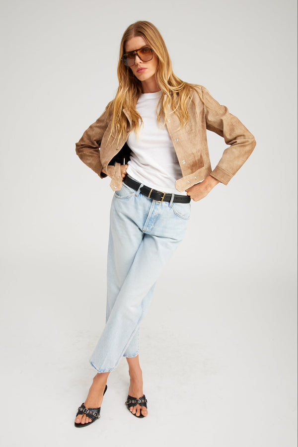 Sprwmn Cropped Slim Boyfriend Denim FARAH