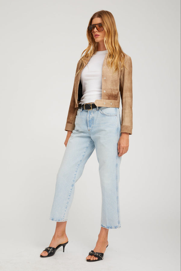 sprwmn Cropped Slim Boyfriend Denim FARAH