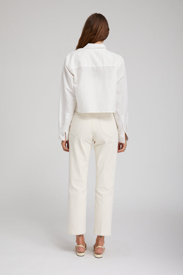 Sprwmn Cropped Straight Leg Denim