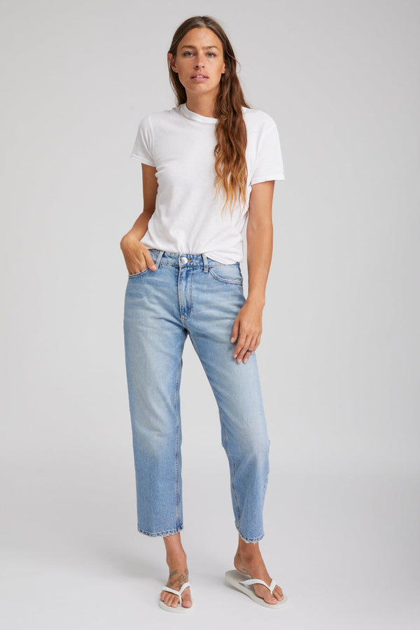 sprwmn Cropped Straight Leg Denim