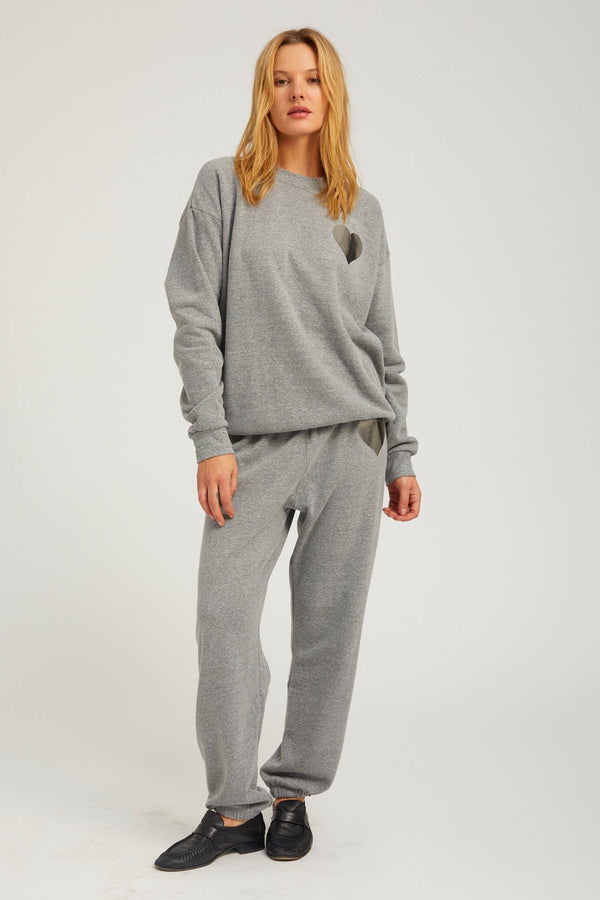 sprwmn Dark Grey Heart Sweatpants Dark Grey