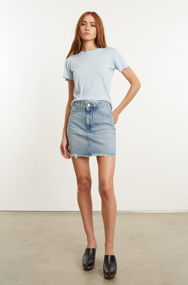 Sprwmn Denim 5 Pocket Skirt Victoria