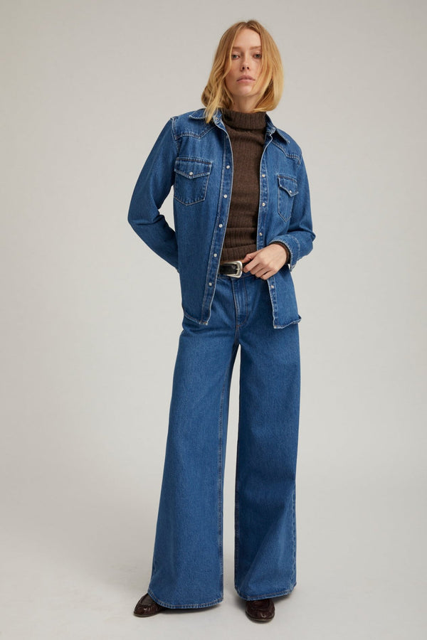 Sprwmn Denim Western Button Down Coco