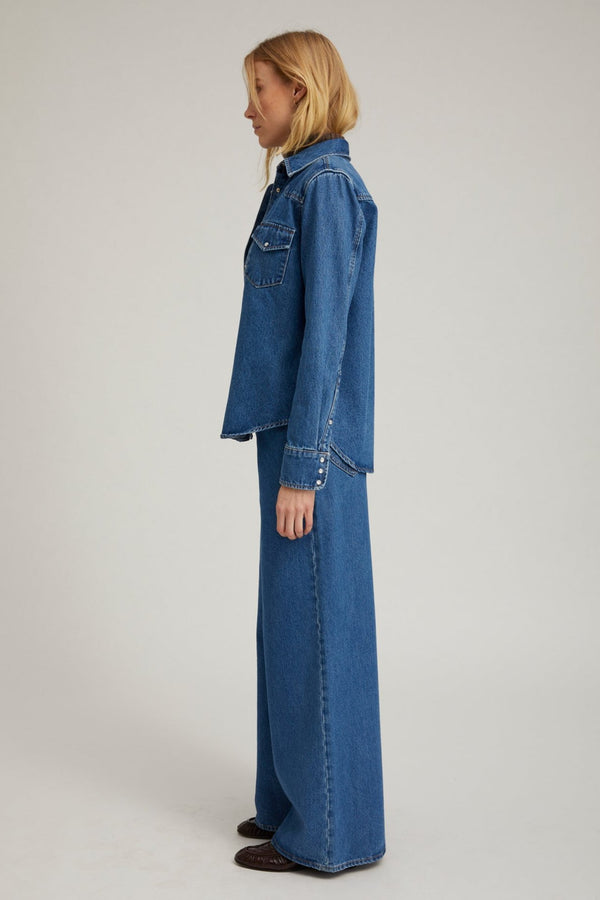 Sprwmn Denim Western Button Down Coco