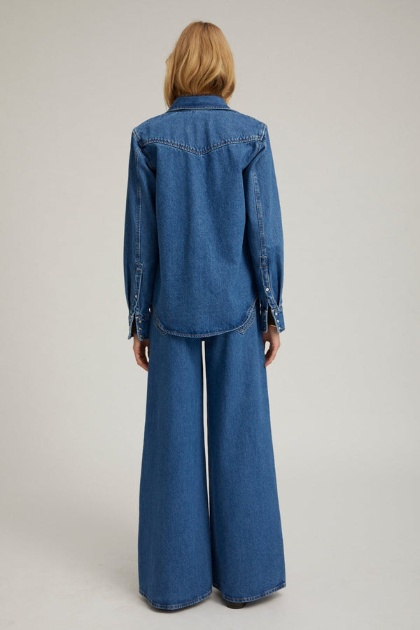 Sprwmn Denim Western Button Down Coco