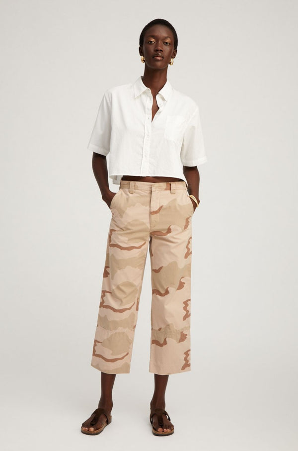 sprwmn Dusty Pink Camouflage Slash Pocket Trousers