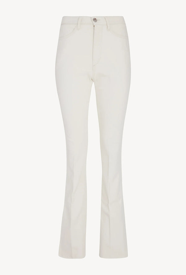 Sprwmn Earhart Vintage White Micro Flare Denim