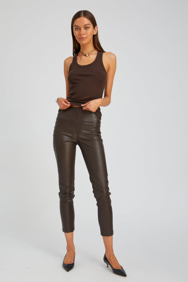 Sprwmn Erin Leather Ankle Brown