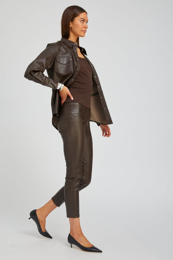 Sprwmn Erin Leather Ankle Brown