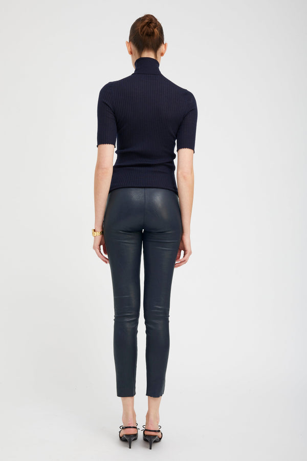 Sprwmn Erin Leather Ankle Midnight