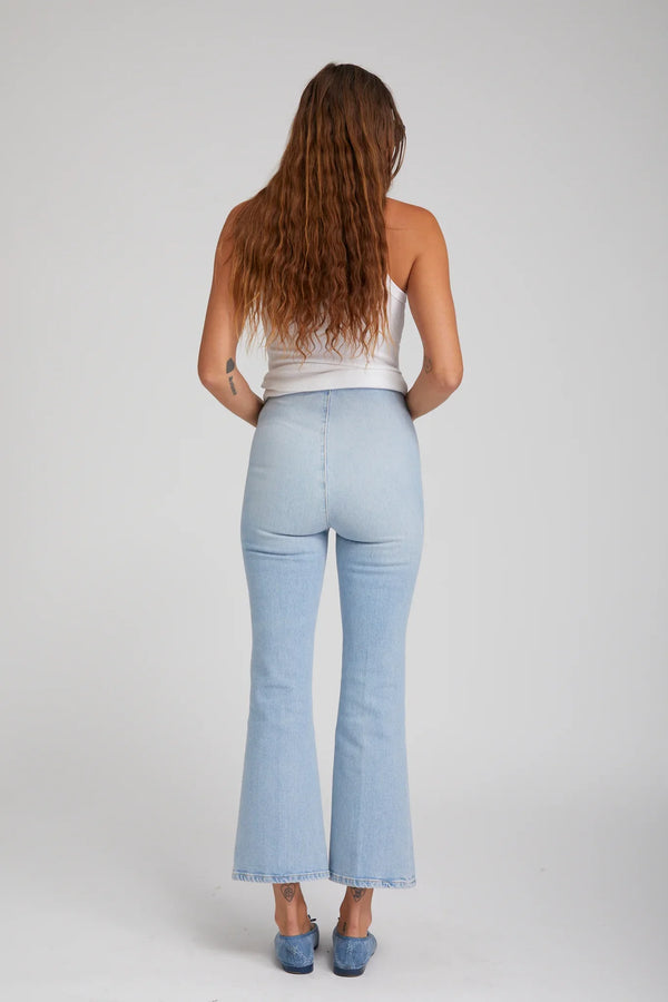 Sprwmn Francoise Crop Flare Denim Leggings