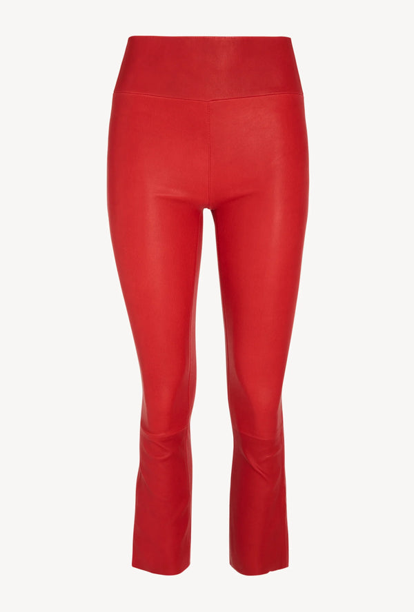 Sprwmn Grace Leather Crop Flare