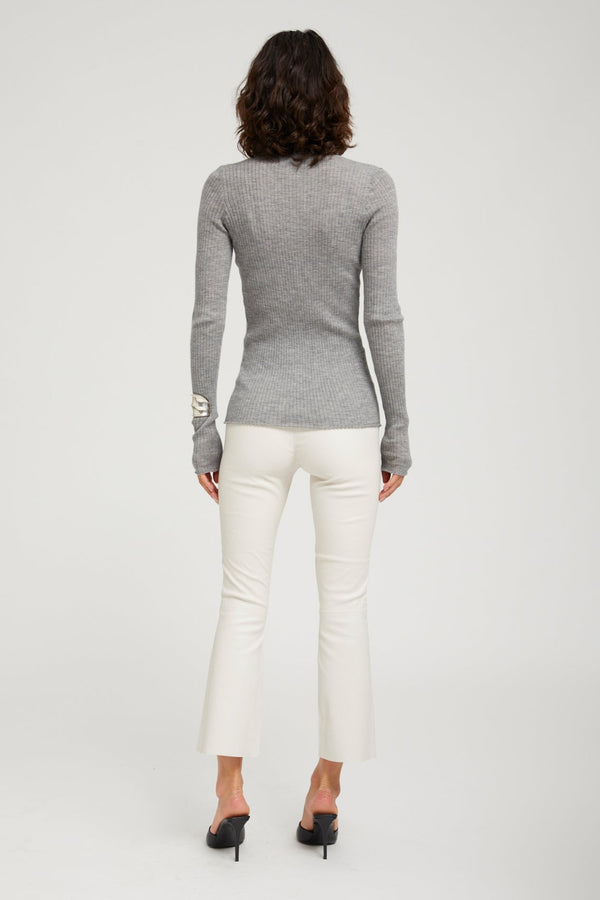 Sprwmn Grey Cashmere Henley GREY