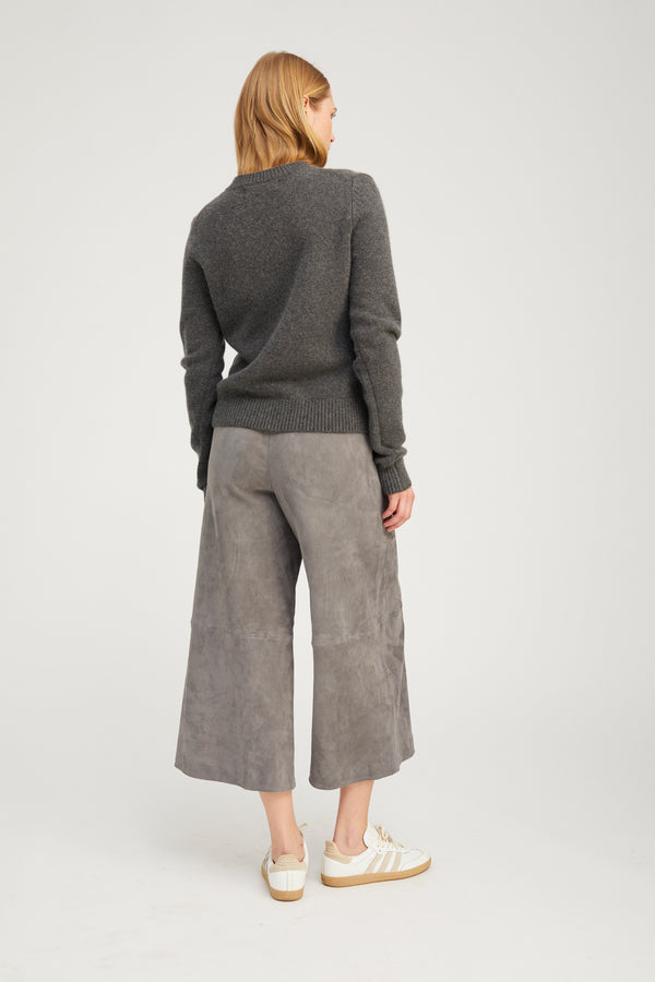 Sprwmn Grey Suede Culotte CASTLE GREY