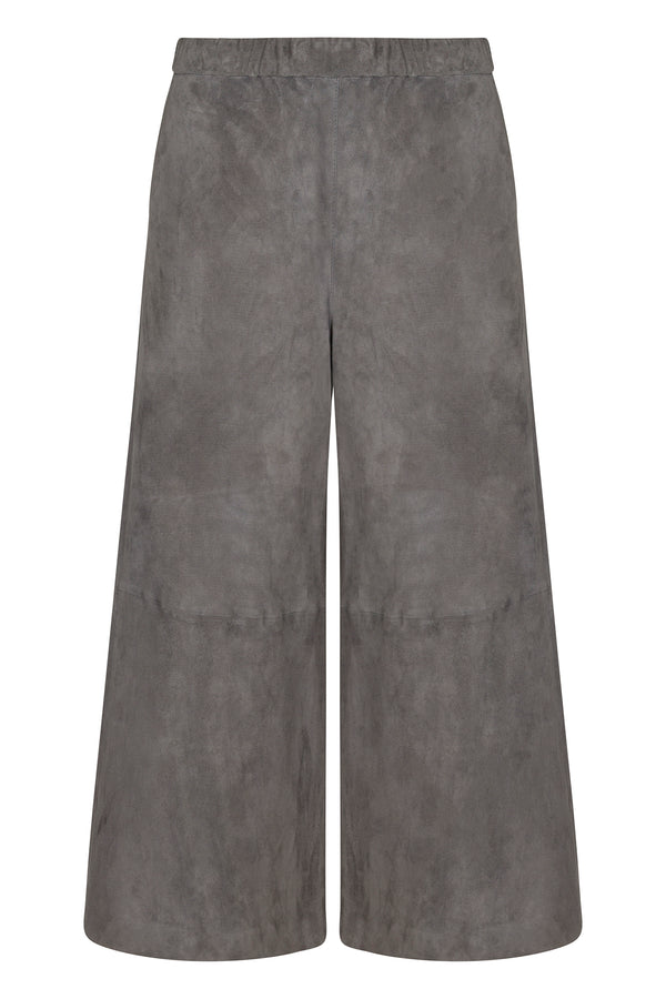 Sprwmn Grey Suede Culotte CASTLE GREY