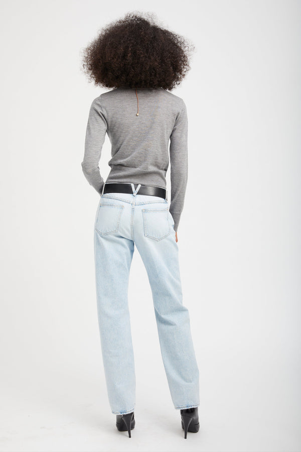 Sprwmn Grey Ultra Fine Cashmere Baby Cardigan GREY