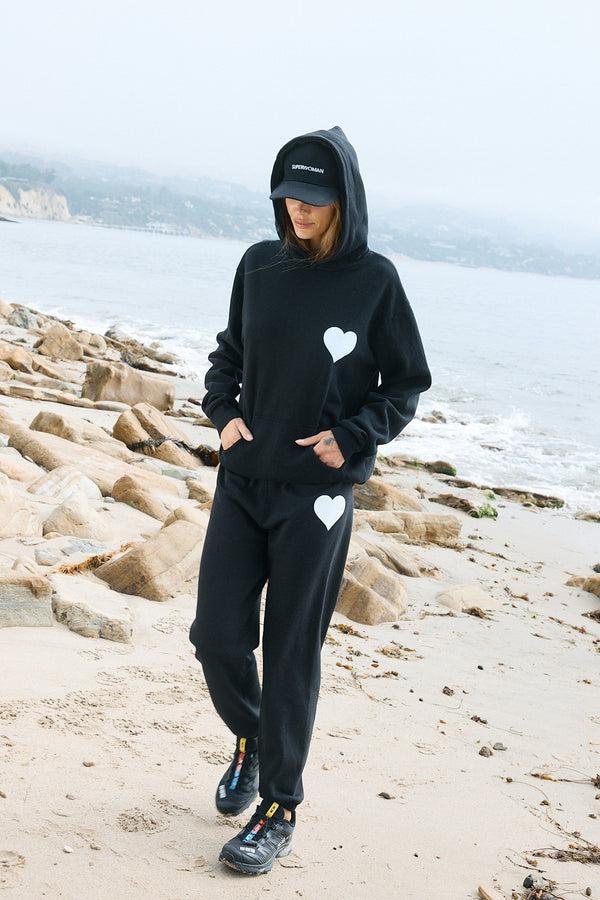 Sprwmn Heart Hoodie Black