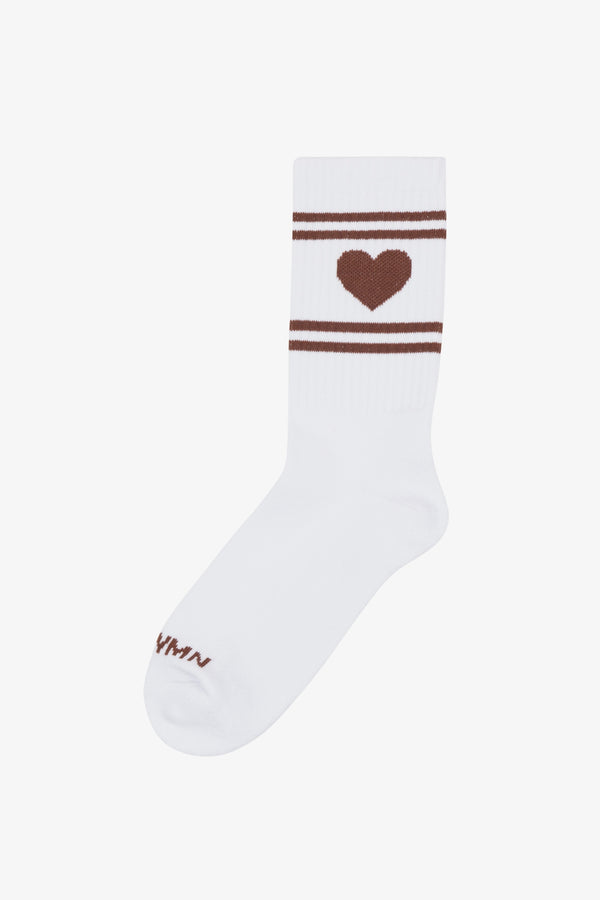 sprwmn Heart Les Chaussettes WHITE/AMERICANO