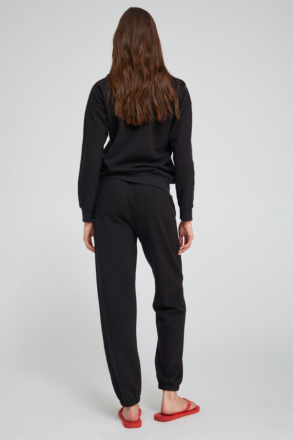 sprwmn Heart Sweatpants Black