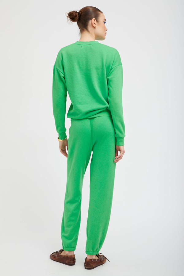 Sprwmn Heart Sweatpants BRIGHT GREEN