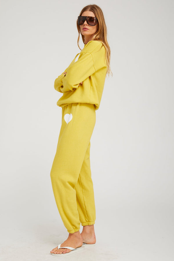 Sprwmn Heart Sweatpants YELLOW