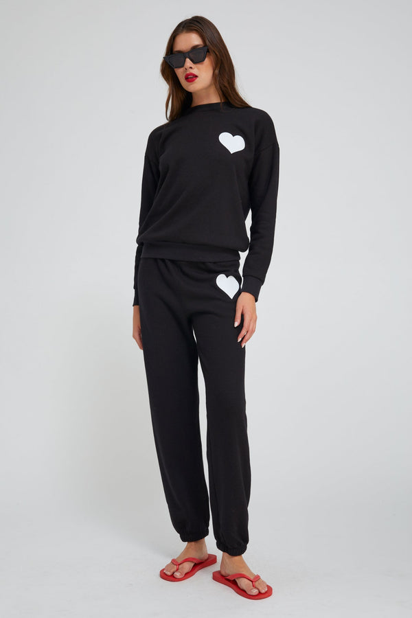 Sprwmn Heart Sweatshirt Black