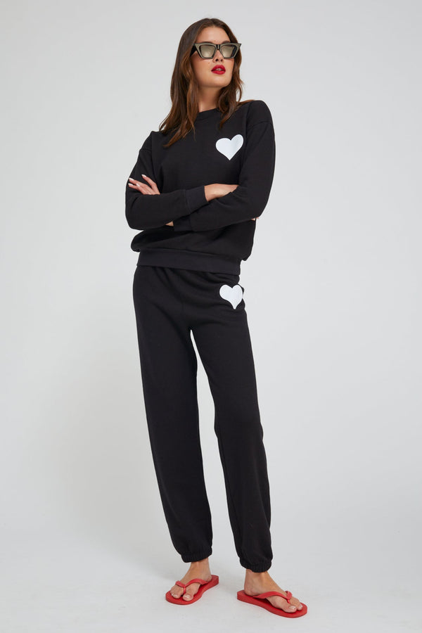 Sprwmn Heart Sweatshirt Black