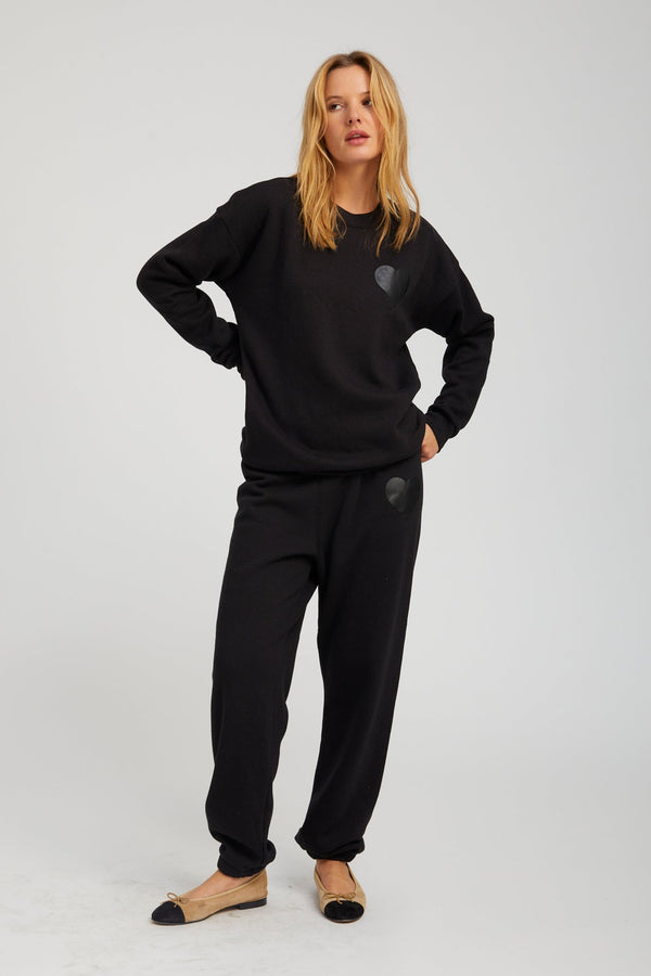 Sprwmn Heart Sweatshirt BLACK/BLACK