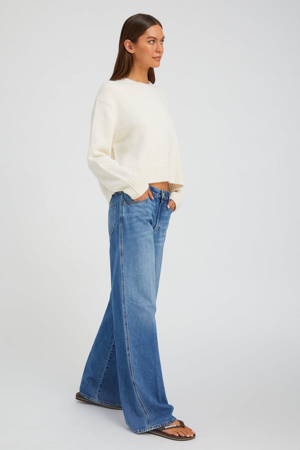 Sprwmn Heavy Cashmere Sweater Chalk