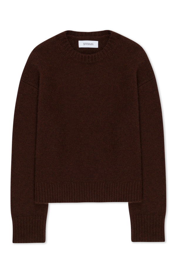 Sprwmn Heavy Cashmere Sweater Mocha