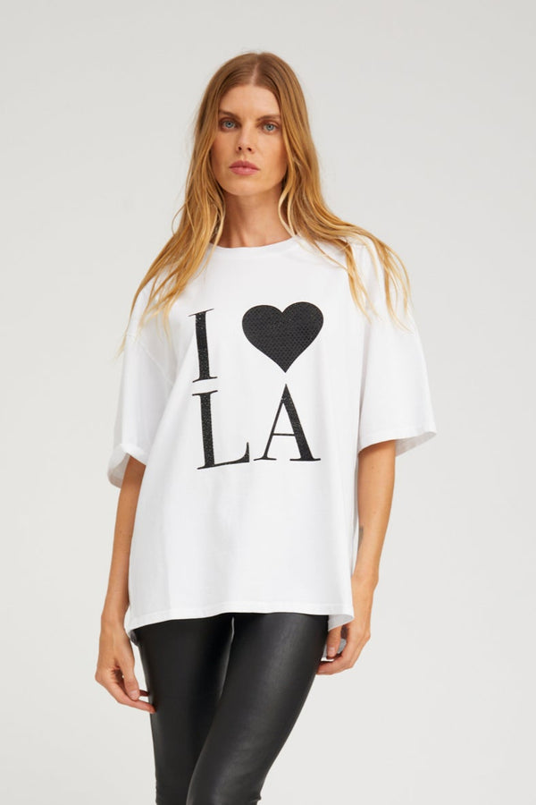 sprwmn I Love LA Tee WHITE