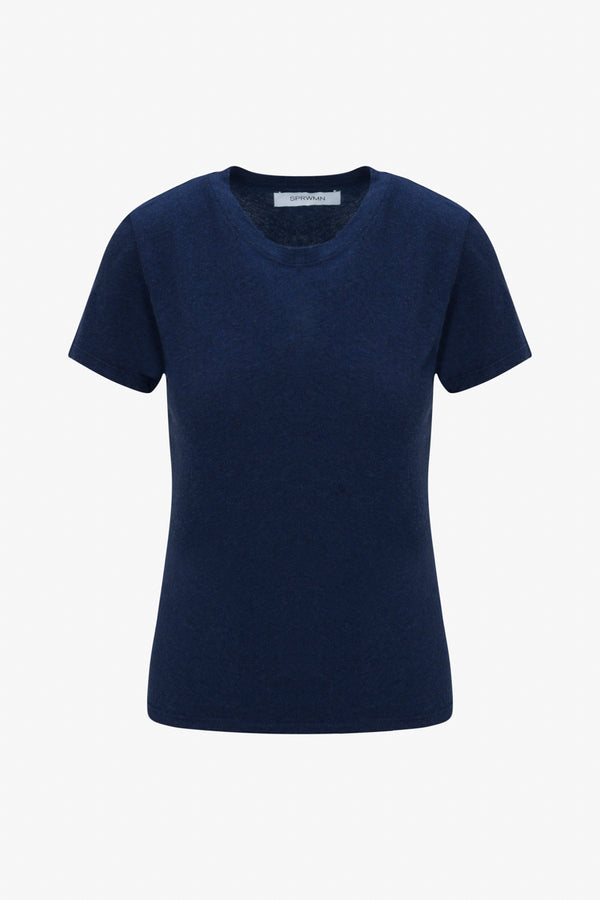 Sprwmn Indigo Cotton Baby Tee INDIGO