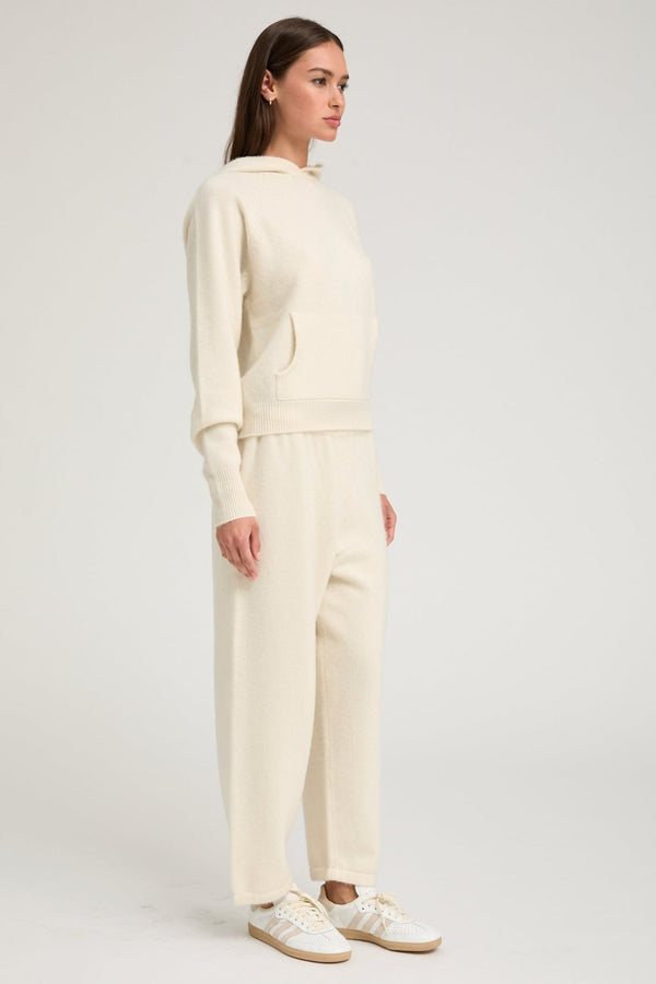 Sprwmn Ivory Cashmere Hoodie Ivory