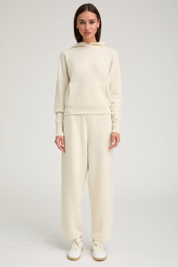Sprwmn Ivory Cashmere Sweatpants Ivory