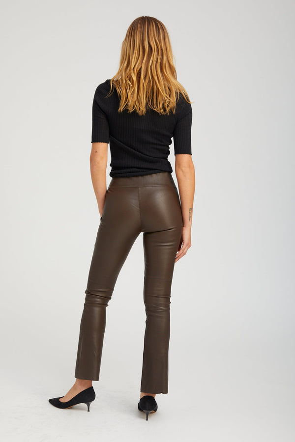 Sprwmn Jackie Leather Ankle Flare Americano