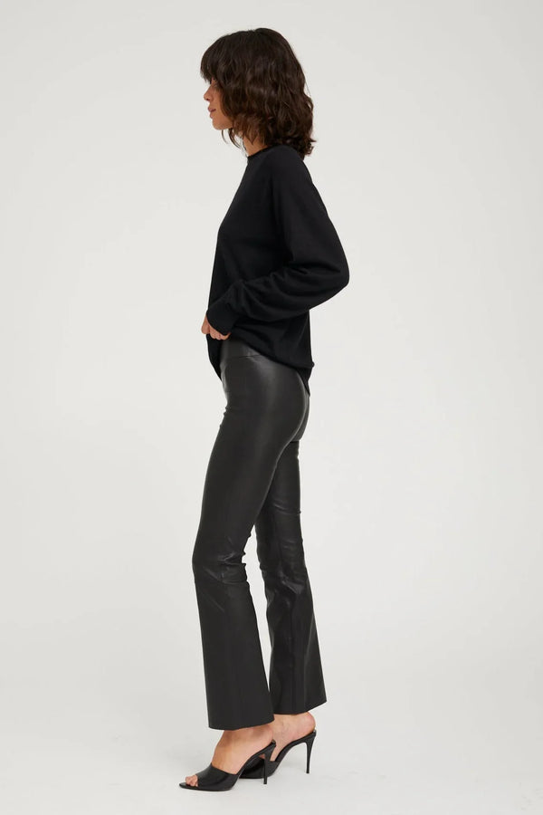 Sprwmn Jackie Leather Ankle Flare Black