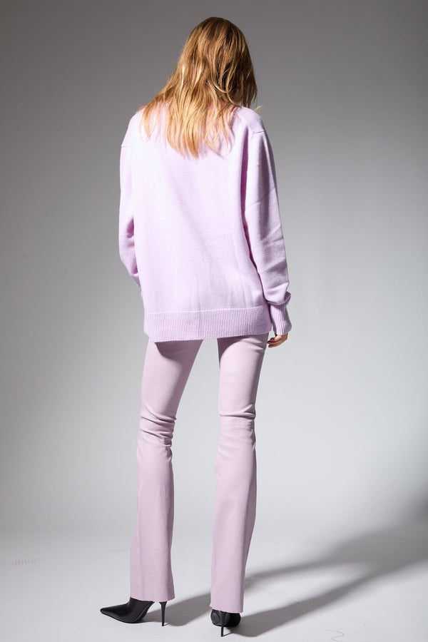 Sprwmn Jane Leather Micro Flare LAVENDER