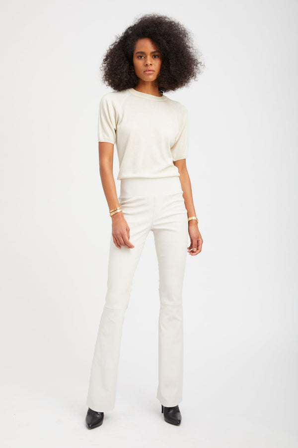 sprwmn Jane Leather Micro Flare SHELL