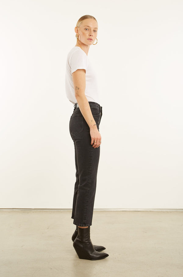 Sprwmn Jones Crop Straight Leg Denim Jones