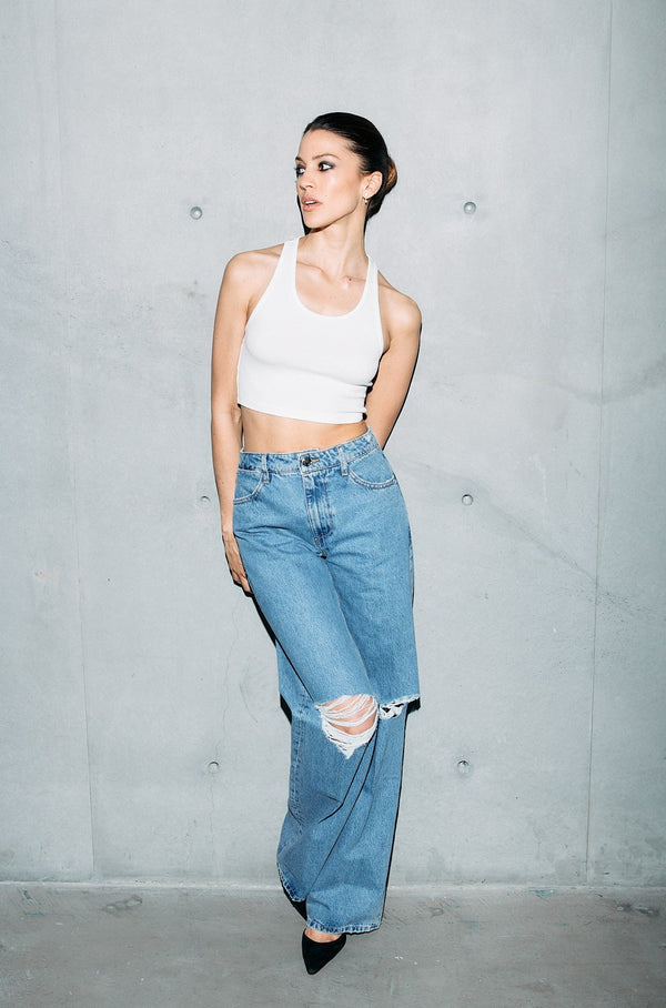 Sprwmn Josephine Distressed Baggy Denim Josephine