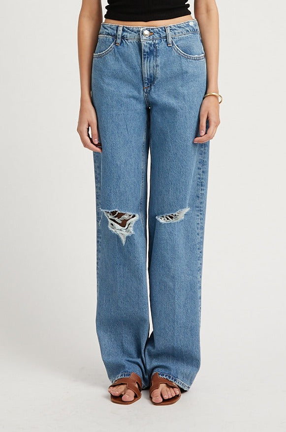 Sprwmn Josephine Distressed Baggy Denim Josephine