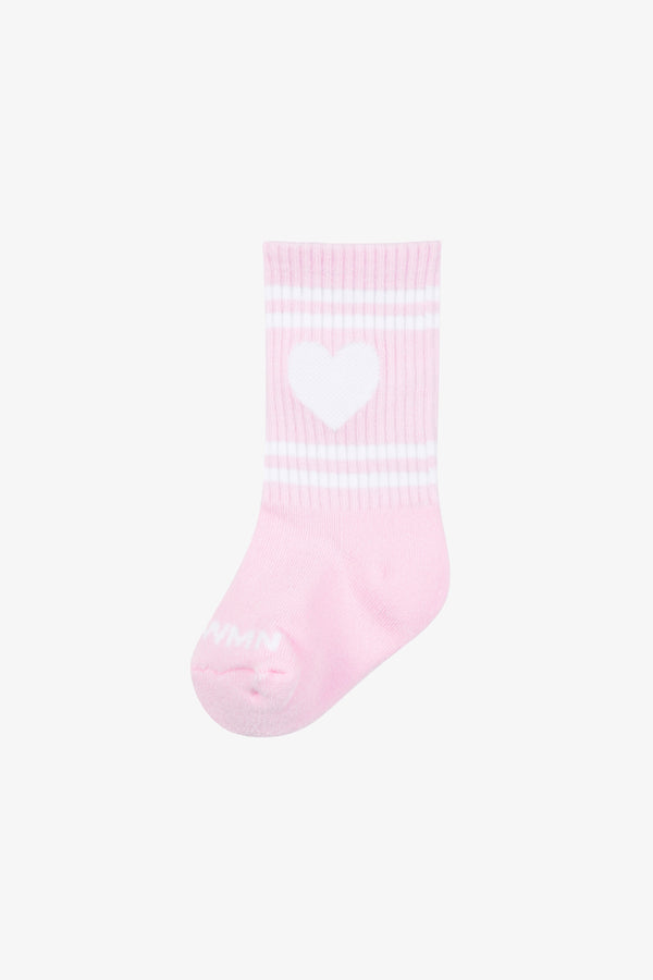 sprwmn Kids Heart Les Chaussettes PINK/WHITE