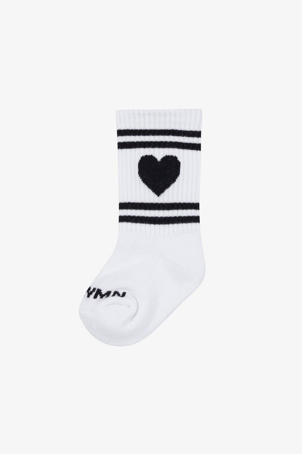sprwmn Kids Heart Les Chaussettes WHITE/BLACK