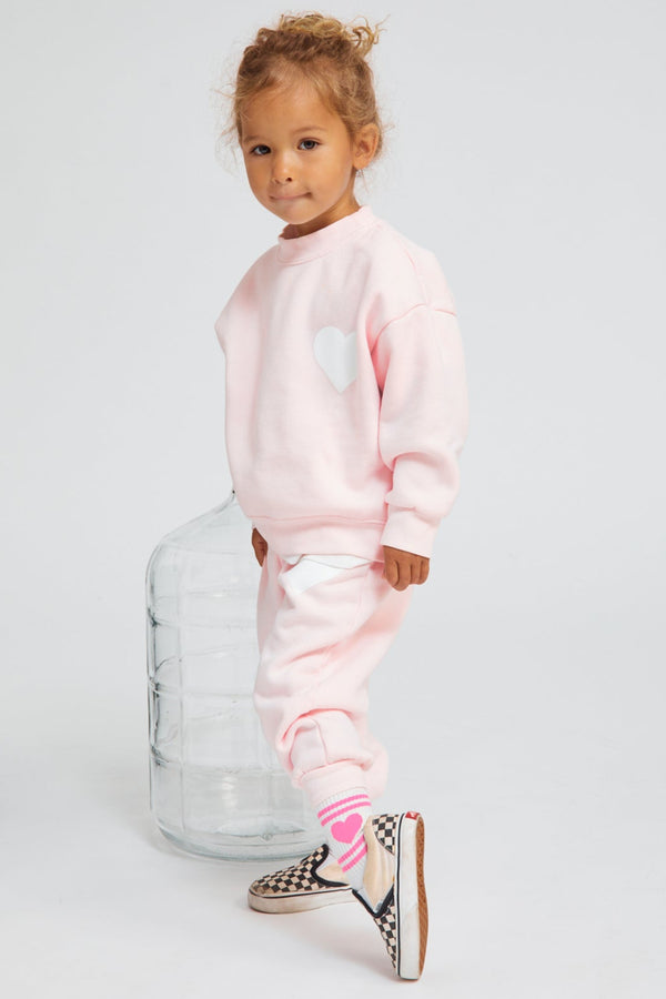 Sprwmn Kids Heart Sweatpants BALLET