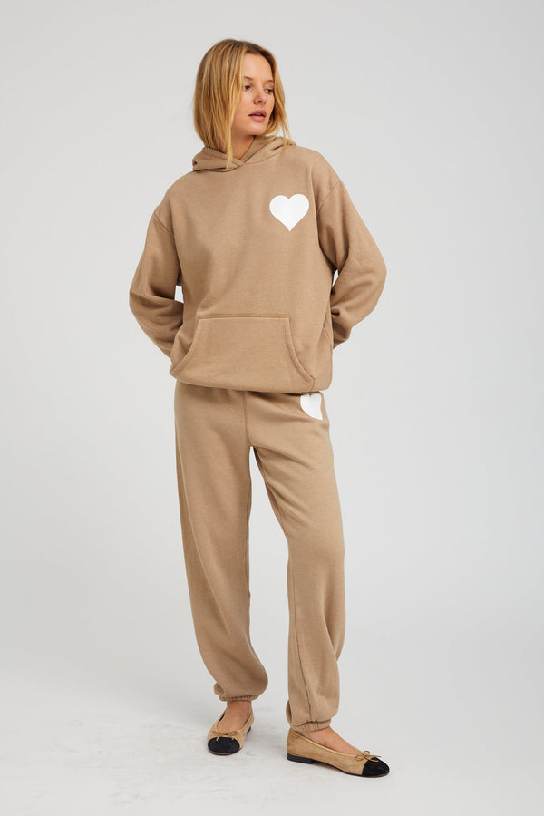 Sprwmn Latte Heart Sweatpants Latte