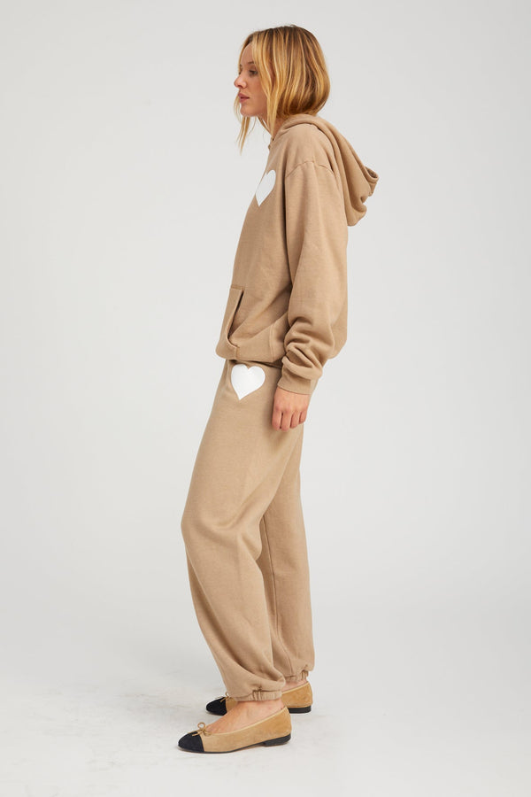 Sprwmn Latte Heart Sweatpants Latte